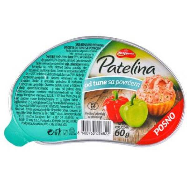 Neoplanta, Patelina tuna sa povrćem, 60g